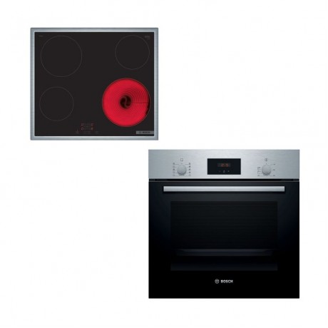 BOSCH HBF154BS0 + PKE645BA2E Σετ Φούρνος Ανω Πάγκου + Εστία αυτόνομη κεραμική BOSCH HBF154BS0 + PKE645BA2E Σετ Φούρνος Ανω Πάγκου + Εστία αυτόνομη κεραμική